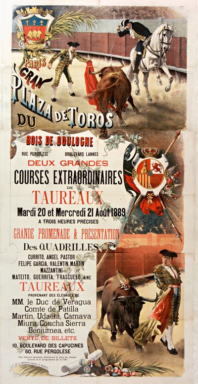 Dos grandes carreras de toros de R. and Perea Esteban